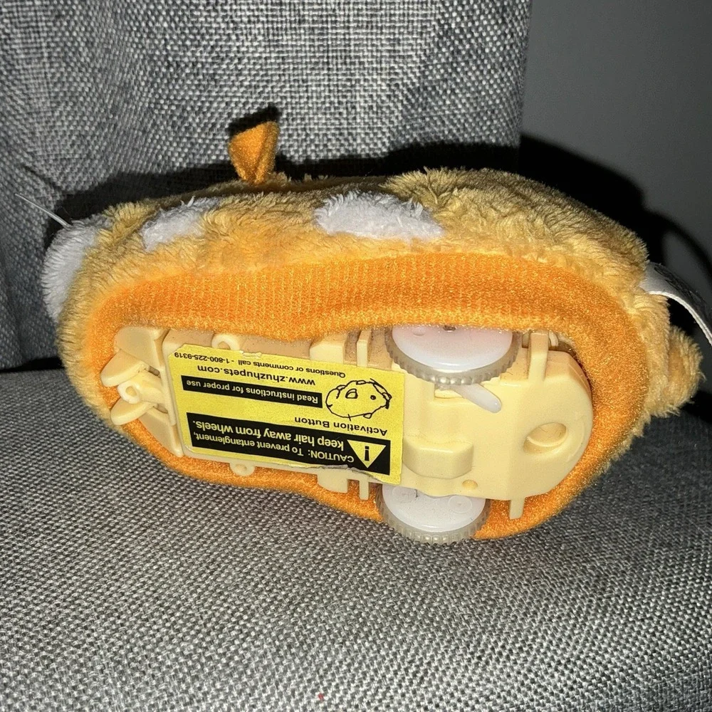 Zhu Zhu Pets Hamster Nugget Orange White 2008 Tested works Needs New Batteries‎